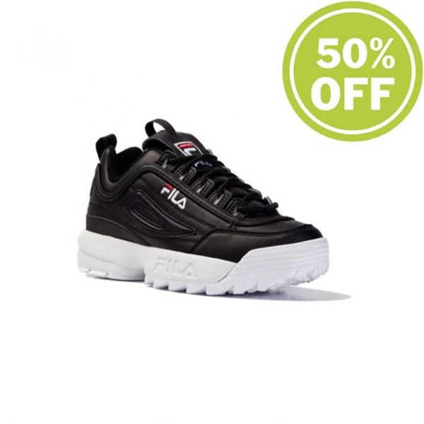 Disruptor Fila Mulher Pretas/Branco - Fila Disruptor Low Wmn En Portugal,MSKE-95846